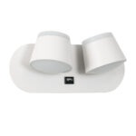 GLOBOSTAR® REGENCY 61377 Μοντέρνο Φωτιστικό Τοίχου - Απλίκα Ξενοδοχείου Reading Light με Φορτιστή USB 3A LED 16W 1840lm 120° AC 220-240V IP20 Φυσικό Λευκό 4500K - Bridgelux SMD Chip & TÜV SÜD Driver - Λευκό Ματ - Μ16.5 x Π12 x Υ10cm - 3 Χρόνια Εγγύηση - Image 3
