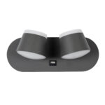 GLOBOSTAR® REGENCY 61378 Μοντέρνο Φωτιστικό Τοίχου - Απλίκα Ξενοδοχείου Reading Light με Φορτιστή USB 3A LED 16W 1840lm 120° AC 220-240V IP20 Φυσικό Λευκό 4500K - Bridgelux SMD Chip & TÜV SÜD Driver - Γκρι Ανθρακί Ματ - Μ16.5 x Π12 x Υ10cm - 3 Χρόνια Εγγύηση - Image 4
