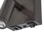 GLOBOSTAR® ROULETTE-R 61381 Μοντέρνο Φωτιστικό Τοίχου - Απλίκα Ξενοδοχείου Reading Light με Φορτιστή USB 3A & Ντουί 1 x E27 LED 3W 360lm 36° & 360° AC 220-240V IP20 Φυσικό Λευκό 4500K - Bridgelux COB Chip & TÜV SÜD Driver - Καφέ & Μπεζ - Μ22 x Π23.5 x Υ37cm - Σετ 2 Τεμαχίων - 3 Χρόνια Εγγύηση - Image 6