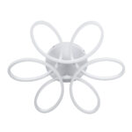 GLOBOSTAR® MARGARET 61401 Μοντέρνο Φωτιστικό Οροφής LED 54W 6210lm 360° AC 220-240V IP20 Ρυθμιζόμενο Λευκό CCT με Χειριστήριο από 2700K έως 6000K Dimmable - Lumileds SMD Chip - Λευκό Ματ - Μ57 x Π57 x Υ12cm - 3 Χρόνια Εγγύηση - Image 4