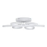 GLOBOSTAR® MARGARET 61401 Μοντέρνο Φωτιστικό Οροφής LED 54W 6210lm 360° AC 220-240V IP20 Ρυθμιζόμενο Λευκό CCT με Χειριστήριο από 2700K έως 6000K Dimmable - Lumileds SMD Chip - Λευκό Ματ - Μ57 x Π57 x Υ12cm - 3 Χρόνια Εγγύηση - Image 5