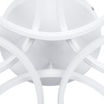 GLOBOSTAR® MARGARET 61401 Μοντέρνο Φωτιστικό Οροφής LED 54W 6210lm 360° AC 220-240V IP20 Ρυθμιζόμενο Λευκό CCT με Χειριστήριο από 2700K έως 6000K Dimmable - Lumileds SMD Chip - Λευκό Ματ - Μ57 x Π57 x Υ12cm - 3 Χρόνια Εγγύηση - Image 6