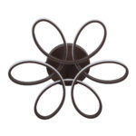 GLOBOSTAR® MARGARET 61402 Μοντέρνο Φωτιστικό Οροφής LED 54W 6210lm 360° AC 220-240V IP20 Ρυθμιζόμενο Λευκό CCT με Χειριστήριο από 2700K έως 6000K Dimmable - Lumileds SMD Chip - Καφέ Ματ - Μ57 x Π57 x Υ12cm - 3 Χρόνια Εγγύηση - Image 4