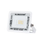 GLOBOSTAR® ATLAS 61405 Προβολέας LED 10W 1200lm 120° AC 220-240V Αδιάβροχο IP67 Φυσικό Λευκό 4500K - Lumileds SMD Chip - TÜV Rheinland Certified - Λευκό Ματ - Μ10 x Π2 x Υ8cm - 5 Χρόνια Εγγύηση - Image 2