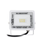 GLOBOSTAR® ATLAS 61405 Προβολέας LED 10W 1200lm 120° AC 220-240V Αδιάβροχο IP67 Φυσικό Λευκό 4500K - Lumileds SMD Chip - TÜV Rheinland Certified - Λευκό Ματ - Μ10 x Π2 x Υ8cm - 5 Χρόνια Εγγύηση - Image 3