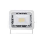 GLOBOSTAR® ATLAS 61409 Προβολέας LED 20W 2300lm 120° AC 220-240V Αδιάβροχο IP67 Θερμό Λευκό 2700K - Lumileds SMD Chip - TÜV Rheinland Certified - Λευκό Ματ - Μ12 x Π2.5 x Υ9.5cm - 5 Χρόνια Εγγύηση - Image 3