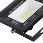 GLOBOSTAR® ATLAS 61410 Προβολέας LED 20W 2500lm 120° AC 220-240V Αδιάβροχο IP67 Ψυχρό Λευκό 6000K - Lumileds SMD Chip - TÜV Rheinland Certified - Μαύρο Ματ - Μ12 x Π2.5 x Υ9.5cm - 5 Χρόνια Εγγύηση - Image 6