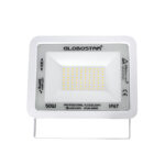 GLOBOSTAR® ATLAS 61420 Προβολέας LED 50W 6000lm 120° AC 220-240V Αδιάβροχο IP67 Φυσικό Λευκό 4500K - Lumileds SMD Chip - TÜV Rheinland Certified - Λευκό Ματ - Μ21 x Π3.5 x Υ16cm - 5 Χρόνια Εγγύηση - Image 3