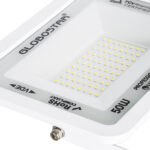 GLOBOSTAR® ATLAS 61420 Προβολέας LED 50W 6000lm 120° AC 220-240V Αδιάβροχο IP67 Φυσικό Λευκό 4500K - Lumileds SMD Chip - TÜV Rheinland Certified - Λευκό Ματ - Μ21 x Π3.5 x Υ16cm - 5 Χρόνια Εγγύηση - Image 6
