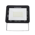 GLOBOSTAR® ATLAS 61425 Προβολέας LED 100W 12500lm 120° AC 220-240V Αδιάβροχο IP67 Ψυχρό Λευκό 6000K - Lumileds SMD Chip - TÜV Rheinland Certified - Μαύρο Ματ - Μ27 x Π4 x Υ21cm - 5 Χρόνια Εγγύηση - Image 3