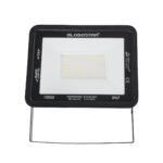 GLOBOSTAR® ATLAS 61426 Προβολέας LED 100W 12000lm 120° AC 220-240V Αδιάβροχο IP67 Φυσικό Λευκό 4500K - Lumileds SMD Chip - TÜV Rheinland Certified - Μαύρο Ματ - Μ27 x Π4 x Υ21cm - 5 Χρόνια Εγγύηση - Image 3