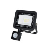 GLOBOSTAR® AURORA 64137 Προβολέας με Ανιχνευτή PIR / Αισθητήρα Κίνησης LED 20W 2500lm 120° AC 220-240V Αδιάβροχο IP67 Ψυχρό Λευκό 6000K - Lumileds SMD Chip - TÜV Rheinland Certified - Μαύρο Ματ - Μ12 x Π5 x Υ14.5cm - 3 Χρόνια Εγγύηση - Image 2