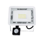 GLOBOSTAR® AURORA 64440 Προβολέας με Ανιχνευτή PIR / Αισθητήρα Κίνησης LED 30W 3750lm 120° AC 220-240V Αδιάβροχο IP67 Ψυχρό Λευκό 6000K - Lumileds SMD Chip - TÜV Rheinland Certified - Λευκό Ματ - Μ16 x Π5 x Υ17.5cm - 3 Χρόνια Εγγύηση - Image 3