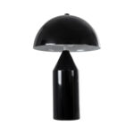 GLOBOSTAR® URANUS-S 61449 Μοντέρνο Επιτραπέζιο Φωτιστικό Πορτατίφ με Ντουί 2 x E27 AC 220-240V IP20 - Μαύρο - Μ25 x Π25 x Υ39cm - Image 3