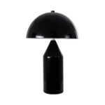 GLOBOSTAR® URANUS-S 61449 Μοντέρνο Επιτραπέζιο Φωτιστικό Πορτατίφ με Ντουί 2 x E27 AC 220-240V IP20 - Μαύρο - Μ25 x Π25 x Υ39cm - Image 4
