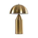 GLOBOSTAR® URANUS-S 61451 Μοντέρνο Επιτραπέζιο Φωτιστικό Πορτατίφ με Ντουί 2 x E27 AC 220-240V IP20 - Χρυσό - Μ25 x Π25 x Υ39cm - Image 2