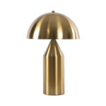 GLOBOSTAR® URANUS-S 61451 Μοντέρνο Επιτραπέζιο Φωτιστικό Πορτατίφ με Ντουί 2 x E27 AC 220-240V IP20 - Χρυσό - Μ25 x Π25 x Υ39cm - Image 3