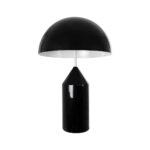 GLOBOSTAR® URANUS-L 61457 Μοντέρνο Επιτραπέζιο Φωτιστικό Πορτατίφ με Ντουί 2 x E27 AC 220-240V IP20 - Μαύρο - Μ50 x Π50 x Υ77cm - Image 3
