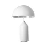 GLOBOSTAR® URANUS-L 61458 Μοντέρνο Επιτραπέζιο Φωτιστικό Πορτατίφ με Ντουί 2 x E27 AC 220-240V IP20 - Λευκό - Μ50 x Π50 x Υ77cm - Image 3