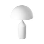 GLOBOSTAR® URANUS-L 61458 Μοντέρνο Επιτραπέζιο Φωτιστικό Πορτατίφ με Ντουί 2 x E27 AC 220-240V IP20 - Λευκό - Μ50 x Π50 x Υ77cm - Image 5