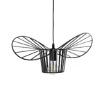 GLOBOSTAR® LUMINOVA 61462 Μοντέρνο Κρεμαστό Φωτιστικό Οροφής με Ντουί 1 x E27 AC 220-240V IP20 - Μαύρο - Μ40 x Π40 x Υ20cm - Image 5