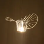 GLOBOSTAR® LUMINOVA 61463 Μοντέρνο Κρεμαστό Φωτιστικό Οροφής με Ντουί 1 x E27 AC 220-240V IP20 - Λευκό - Μ40 x Π40 x Υ20cm - Image 3