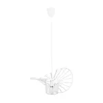 GLOBOSTAR® LUMINOVA 61463 Μοντέρνο Κρεμαστό Φωτιστικό Οροφής με Ντουί 1 x E27 AC 220-240V IP20 - Λευκό - Μ40 x Π40 x Υ20cm - Image 4
