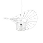 GLOBOSTAR® LUMINOVA 61463 Μοντέρνο Κρεμαστό Φωτιστικό Οροφής με Ντουί 1 x E27 AC 220-240V IP20 - Λευκό - Μ40 x Π40 x Υ20cm - Image 6