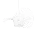 GLOBOSTAR® LUMINOVA 61465 Μοντέρνο Κρεμαστό Φωτιστικό Οροφής με Ντουί 1 x E27 AC 220-240V IP20 - Λευκό - Μ60 x Π60 x Υ25cm - Image 6