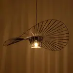 GLOBOSTAR® LUMINOVA 61467 Μοντέρνο Κρεμαστό Φωτιστικό Οροφής με Ντουί 1 x E27 AC 220-240V IP20 - Μαύρο - Μ100 x Π100 x Υ30cm - Image 3