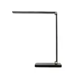 GLOBOSTAR® TEBLA 60481 Μοντέρνο Επιτραπέζιο Φωτιστικό Γραφείου LED 5W 500lm 120° AC 220-240V IP20 Ρυθμιζόμενο Λευκό CCT με Αφή 2700K/4500K/6000K Dimmable - Bridgelux SMD Chip - Μαύρο - Μ11 x Π31 x Υ52cm - 2 Χρόνια Εγγύηση - Image 2