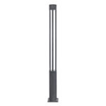 GloboStar® CANCUN 61509 Urban Light Φωτιστικό Πάρκου - Πλατείας - Κήπου Ύψους 2 μέτρων LED 40W 5440lm 60° AC100-240VAC IP67 IK09 - D15.5 x H200cm - Anthracite Grey - Φυσικό Λευκό 4000K - LUMILEDS - MEAN WELL DRIVER - 5 Years Warranty - Image 3