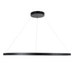 GLOBOSTAR® DIAMOND 61519 Μοντέρνο Κρεμαστό Φωτιστικό Οροφής LED 75W 8400lm 360° AC 220-240V IP20 Ρυθμιζόμενο Λευκό CCT με Χειριστήριο από 2700K έως 6000K Dimmable - Lumileds SMD Chip - Μαύρο Ματ - Μ100 x Π100 x Υ90cm - 3 Χρόνια Εγγύηση - Image 4