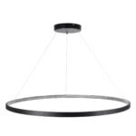GLOBOSTAR® DIAMOND 61519 Μοντέρνο Κρεμαστό Φωτιστικό Οροφής LED 75W 8400lm 360° AC 220-240V IP20 Ρυθμιζόμενο Λευκό CCT με Χειριστήριο από 2700K έως 6000K Dimmable - Lumileds SMD Chip - Μαύρο Ματ - Μ100 x Π100 x Υ90cm - 3 Χρόνια Εγγύηση - Image 5