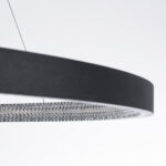 GLOBOSTAR® DIAMOND 61519 Μοντέρνο Κρεμαστό Φωτιστικό Οροφής LED 75W 8400lm 360° AC 220-240V IP20 Ρυθμιζόμενο Λευκό CCT με Χειριστήριο από 2700K έως 6000K Dimmable - Lumileds SMD Chip - Μαύρο Ματ - Μ100 x Π100 x Υ90cm - 3 Χρόνια Εγγύηση - Image 6