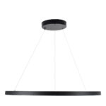 GLOBOSTAR® DIAMOND 61520 Μοντέρνο Κρεμαστό Φωτιστικό Οροφής LED 67W 7504lm 360° AC 220-240V IP20 Ρυθμιζόμενο Λευκό CCT με Χειριστήριο από 2700K έως 6000K Dimmable - Lumileds SMD Chip - Μαύρο Ματ - Μ80 x Π80 x Υ110cm - 3 Χρόνια Εγγύηση - Image 4