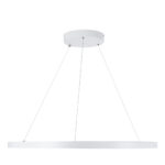 GLOBOSTAR® DIAMOND 61521 Μοντέρνο Κρεμαστό Φωτιστικό Οροφής LED 67W 7504lm 360° AC 220-240V IP20 Ρυθμιζόμενο Λευκό CCT με Χειριστήριο από 2700K έως 6000K Dimmable - Lumileds SMD Chip - Λευκό Ματ - Μ80 x Π80 x Υ110cm - 3 Χρόνια Εγγύηση - Image 4