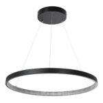 GLOBOSTAR® DIAMOND 61522 Μοντέρνο Κρεμαστό Φωτιστικό Οροφής LED 45W 5040lm 360° AC 220-240V IP20 Ρυθμιζόμενο Λευκό CCT με Χειριστήριο από 2700K έως 6000K Dimmable - Lumileds SMD Chip - Μαύρο Ματ - Μ60 x Π60 x Υ3cm - 3 Χρόνια Εγγύηση - Image 3