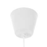 GLOBOSTAR® CABLITO 61550 Μοντέρνο Κρεμαστό Φωτιστικό Οροφής με Ντουί 1 x E27 AC 220-240V IP20 - Λευκό - Μ4 x Π4 x Υ110cm - Image 3
