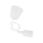 GLOBOSTAR® CABLITO 61550 Μοντέρνο Κρεμαστό Φωτιστικό Οροφής με Ντουί 1 x E27 AC 220-240V IP20 - Λευκό - Μ4 x Π4 x Υ110cm - Image 5