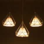 GLOBOSTAR® EIFFEL 61570 Vintage Κρεμαστό Φωτιστικό Οροφής με Ντουί 3 x E27 AC 220-240V IP20 - Λευκό - Μ68 x Π25 x Υ130cm - Image 3