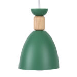 GLOBOSTAR® AVA 61575 Μοντέρνο Κρεμαστό Φωτιστικό Οροφής με Ντουί 3 x E27 AC 220-240V IP20 - Πράσινο & Μπεζ - Μ35 x Π35 x Υ130cm - Image 6