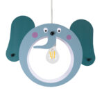 GLOBOSTAR® ELEPHANT 61578 Παιδικό Κρεμαστό Φωτιστικό Οροφής με Ντουί 1 x E27 AC 220-240V IP20 - Πολύχρωμο - Μ37.7 x Π15.5 x Υ31.5cm - Image 5
