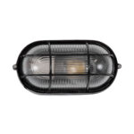 GLOBOSTAR® BOATLIGHT 61583 Vintage Φωτιστικό Καραβοχελώνα Τοίχου & Οροφής με Ντουί 1 x E27 AC 220-240V Αδιάβροχο IP65 - Μαύρο Ματ - Μ21 x Π10.4 x Υ9cm - Image 4