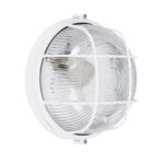 GLOBOSTAR® BOATLIGHT 61585 Vintage Φωτιστικό Καραβοχελώνα Τοίχου & Οροφής με Ντουί 1 x E27 AC 220-240V Αδιάβροχο IP65 - Λευκό Ματ - Μ17.5 x Π17.5 x Υ9cm - Image 3