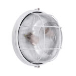 GLOBOSTAR® BOATLIGHT 61588 Vintage Φωτιστικό Καραβοχελώνα Τοίχου & Οροφής με Ντουί 2 x E27 AC 220-240V Αδιάβροχο IP65 - Λευκό Ματ - Μ24 x Π24 x Υ11cm - Image 3