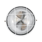 GLOBOSTAR® BOATLIGHT 61588 Vintage Φωτιστικό Καραβοχελώνα Τοίχου & Οροφής με Ντουί 2 x E27 AC 220-240V Αδιάβροχο IP65 - Λευκό Ματ - Μ24 x Π24 x Υ11cm - Image 4