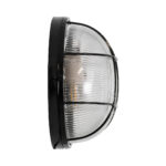 GLOBOSTAR® BOATLIGHT 61589 Vintage Φωτιστικό Καραβοχελώνα Τοίχου & Οροφής με Ντουί 2 x E27 AC 220-240V Αδιάβροχο IP65 - Μαύρο Ματ - Μ24 x Π24 x Υ11cm - Image 5