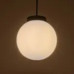 GLOBOSTAR® AGROS 61591 Μοντέρνο Κρεμαστό Φωτιστικό Οροφής με Ντουί 1 x E27 AC 220-240V IP65 - Λευκό & Μάυρο - Μ20 x Π20 x Υ22cm - Image 3