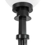 GLOBOSTAR® AGROS 61593 Φωτιστικό Κήπου / Καρφωτό με Ντουί 1 x E27 AC 220-240V Αδιάβροχο IP65 - Λευκό & Μάυρο - Μ20 x Π20 x Υ54cm - Image 6